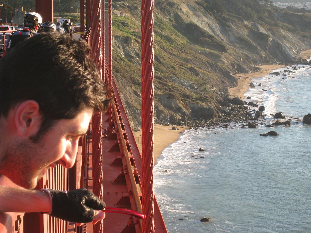 IMG_1963 Dincer against view of Baker Beach